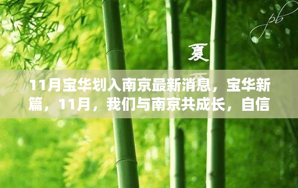 11月寶華劃入南京最新動(dòng)態(tài)，共成長(zhǎng)，啟新篇的自信與成就感之旅