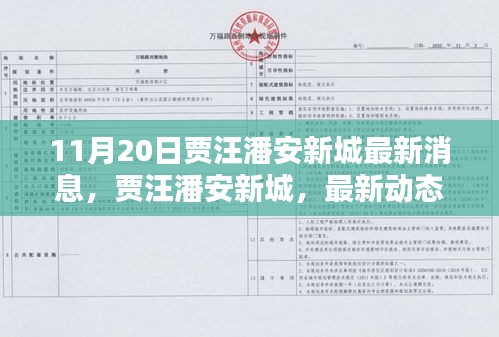 賈汪潘安新城最新動(dòng)態(tài)揭秘，深度報(bào)道，最新消息速遞（11月20日）