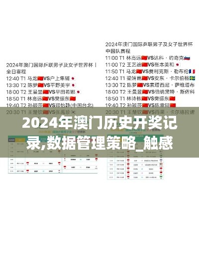 2024年澳門歷史開獎(jiǎng)記錄,數(shù)據(jù)管理策略_觸感版RXX5.65