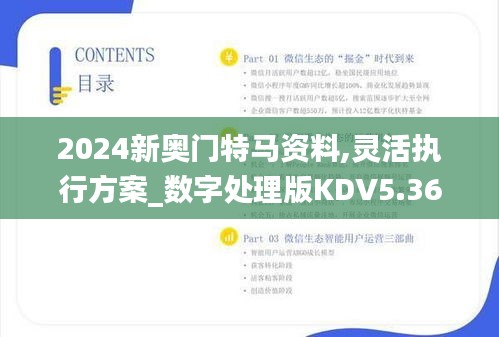 2024新奧門特馬資料,靈活執(zhí)行方案_數字處理版KDV5.36