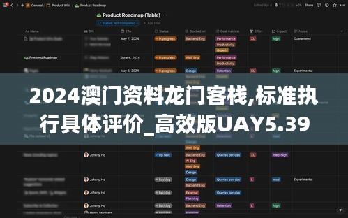 2024澳門資料龍門客棧,標(biāo)準(zhǔn)執(zhí)行具體評(píng)價(jià)_高效版UAY5.39