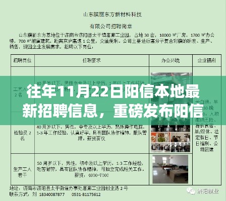 揭秘十一月二十二日陽信本地最新高科技崗位與前沿科技產(chǎn)品體驗之旅的招聘信息重磅發(fā)布