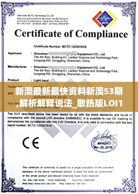 新澳最新最快資料新澳53期,解析解釋說法_散熱版LOI13.82