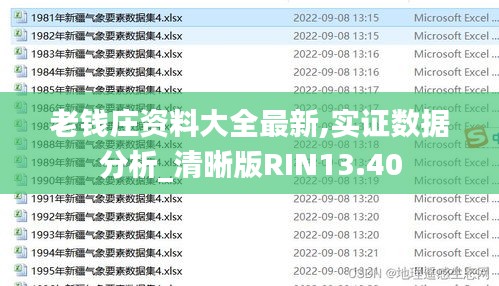 老錢莊資料大全最新,實(shí)證數(shù)據(jù)分析_清晰版RIN13.40