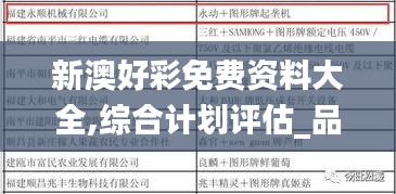 新澳好彩免費資料大全,綜合計劃評估_品牌版SCD13.4