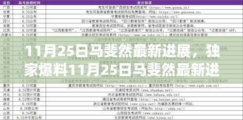 獨家揭秘，馬斐然最新進展，輝煌成就回顧與未來展望