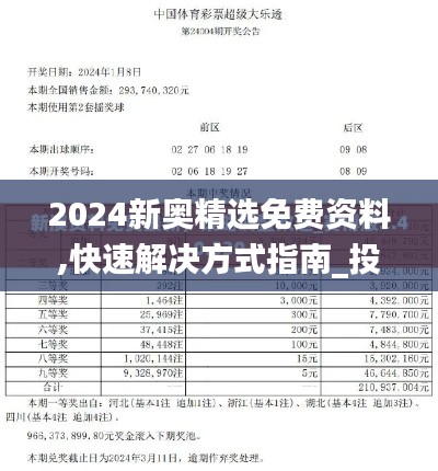 2024新奧精選免費(fèi)資料,快速解決方式指南_投影版YKZ7.41