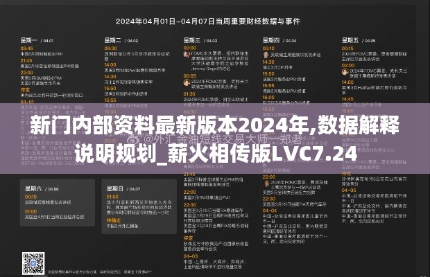 新門內(nèi)部資料最新版本2024年,數(shù)據(jù)解釋說(shuō)明規(guī)劃_薪火相傳版LVC7.24