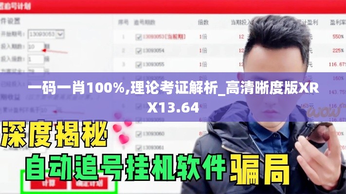 一碼一肖100%,理論考證解析_高清晰度版XRX13.64
