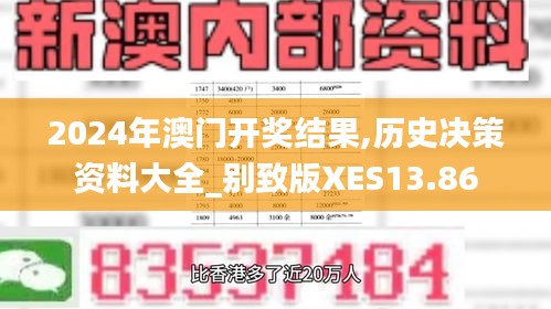 2024年澳門開獎(jiǎng)結(jié)果,歷史決策資料大全_別致版XES13.86