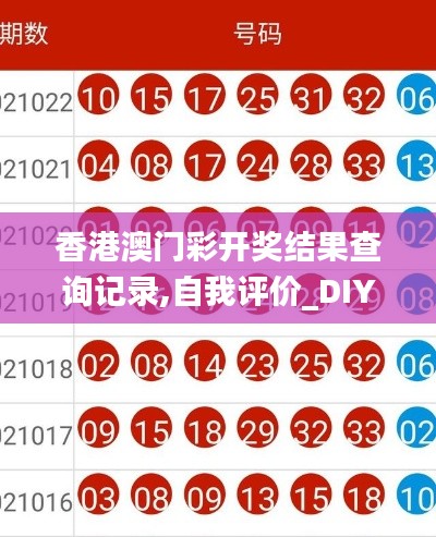 香港澳門彩開獎結(jié)果查詢記錄,自我評價_DIY版PXW13.29