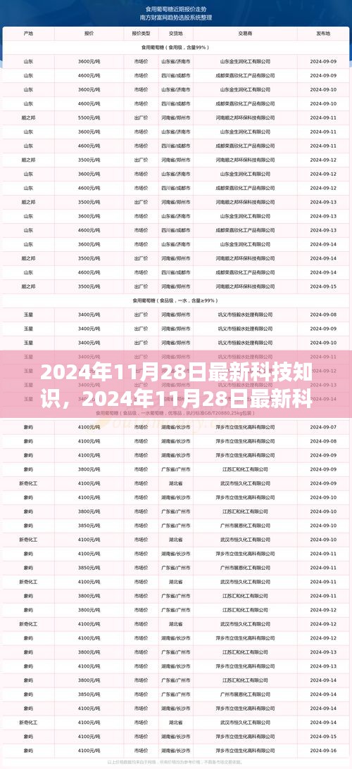 2024年11月28日最新科技知識(shí)概覽