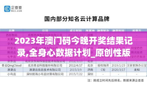 2023年澳門碼今晚開獎結(jié)果記錄,全身心數(shù)據(jù)計劃_原創(chuàng)性版NWE13.67