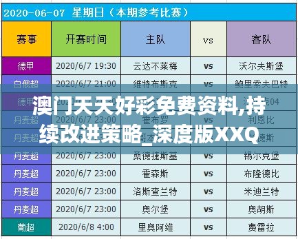 澳門天天好彩免費資料,持續(xù)改進(jìn)策略_深度版XXQ13.51