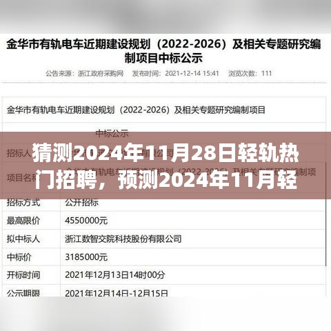 2024年輕軌行業(yè)招聘展望，熱門職位趨勢與職業(yè)前景預(yù)測
