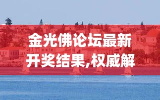 金光佛論壇最新開獎結(jié)果,權(quán)威解析方法_動態(tài)版APY13.8