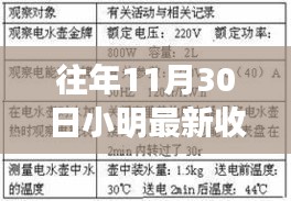 小明在往年11月30日的收獲，多維度審視下的個人成長與收獲體驗