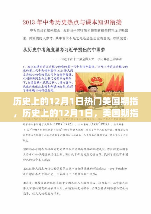 美國期指演變與影響，歷史上的12月1日回顧