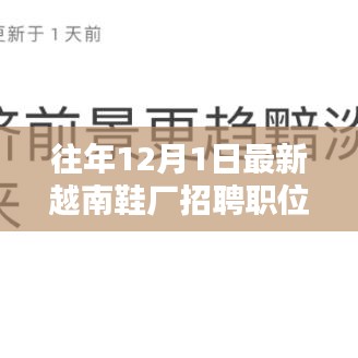 越南鞋廠招聘熱潮背后的深度思考，最新職位發(fā)布與趨勢分析