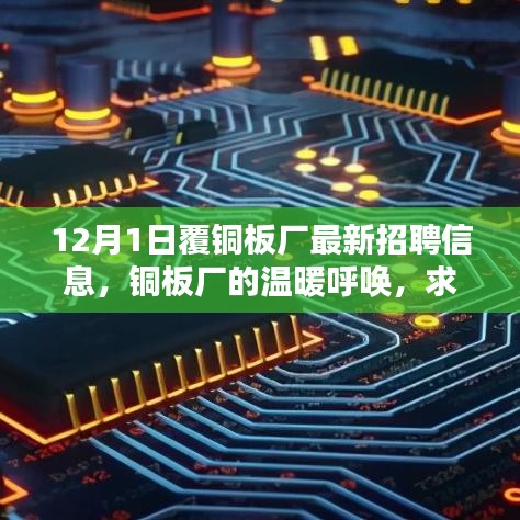 銅板廠的溫暖呼喚，最新招聘信息與求職路上的友情綻放