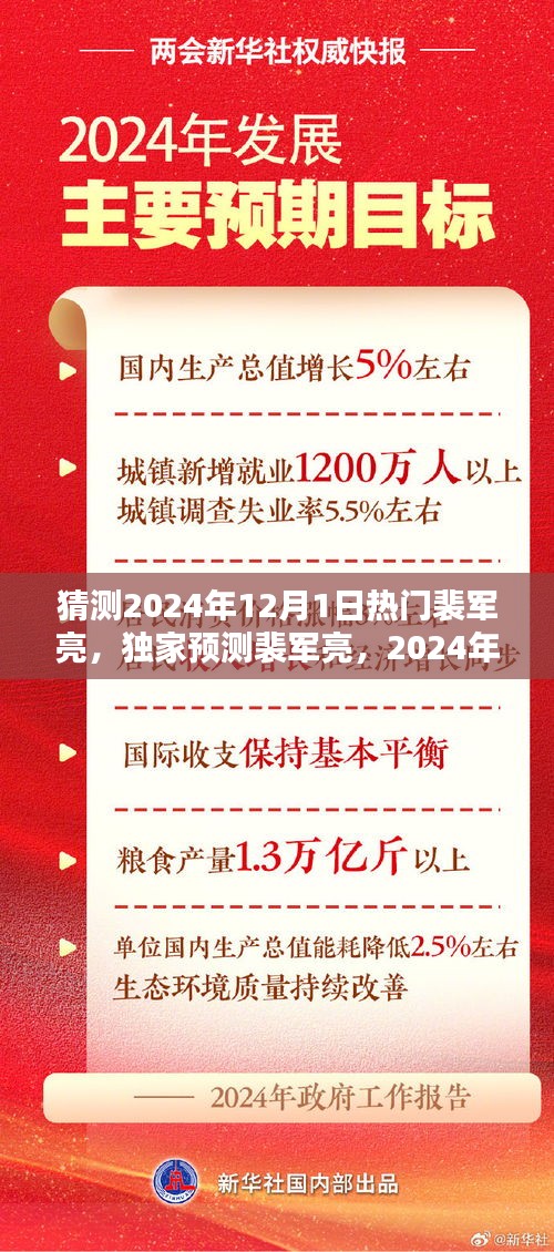 獨家預(yù)測，裴軍亮成為2024年12月1日的炙手可熱之星