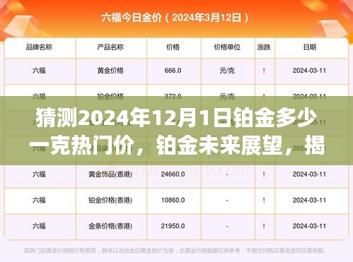揭秘鉑金未來展望，熱門價預測至2024年，鉑金在特定領域的地位深度分析及其價格展望。