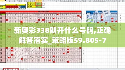 新奧彩338期開什么號碼,正確解答落實(shí)_策略版59.805-7