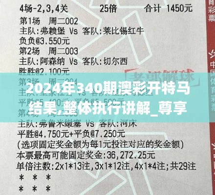 2024年340期澳彩開特馬結果,整體執(zhí)行講解_尊享款52.393-4