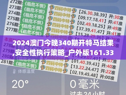 2024澳門今晚340期開特馬結(jié)果,安全性執(zhí)行策略_戶外版161.335-2