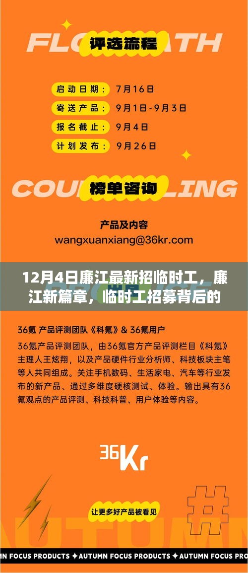 廉江新篇章，臨時工招募背后的故事與深遠影響揭秘