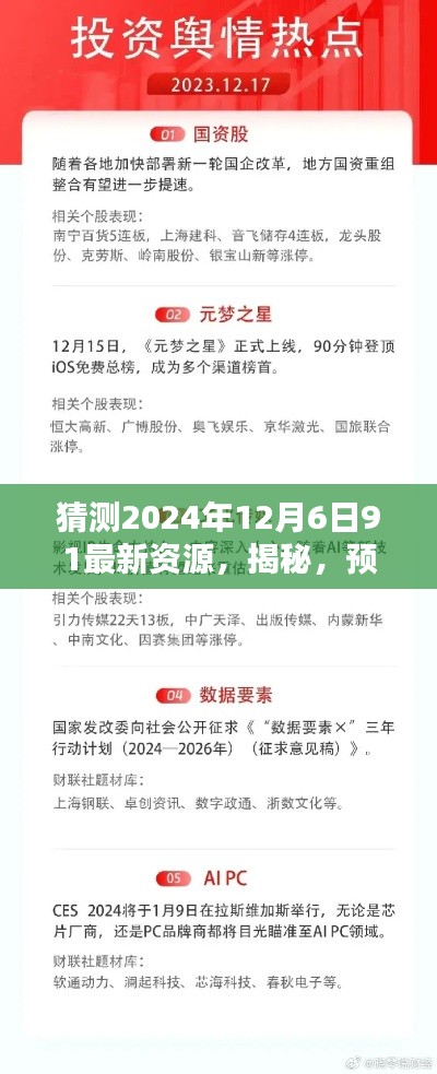 揭秘預測未來之選，揭秘2024年12月6日最新資源全面解析