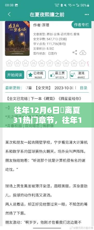 往年12月6日姇離夏第31章，熱門章節(jié)深度評測與介紹