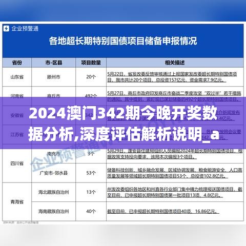 2024澳門342期今晚開獎(jiǎng)數(shù)據(jù)分析,深度評(píng)估解析說明_app9.869