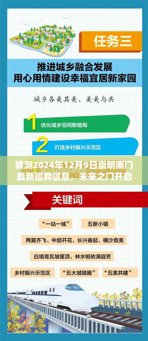 智能時(shí)代先鋒體驗(yàn)，2024崇明南門最新尖端招聘信息與未來之門開啟