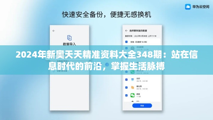 2024年新奧天天精準(zhǔn)資料大全348期：站在信息時(shí)代的前沿，掌握生活脈搏