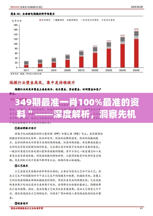 349期最準(zhǔn)一肖100%最準(zhǔn)的資料＂——深度解析，洞察先機