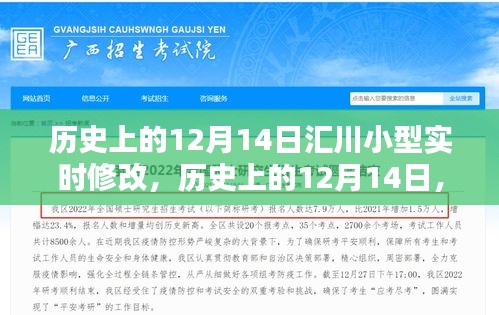 歷史上的12月14日，匯川小型實時修改技術(shù)的重要里程碑