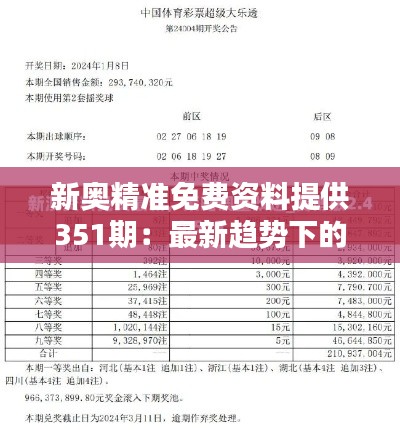 新奧精準(zhǔn)免費資料提供351期：最新趨勢下的實用精選