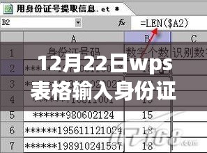 WPS表格新功能，實時隱藏身份證信息，加強隱私保護
