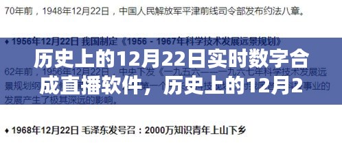 歷史上的12月22日，數(shù)字合成直播軟件的誕生與發(fā)展回顧