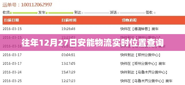 安能物流年末實(shí)時(shí)位置查詢(xún)指南