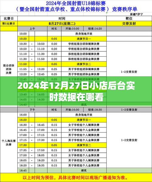 2024年12月27日小店后臺(tái)數(shù)據(jù)實(shí)時(shí)查看指南