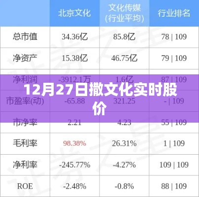 撒文化股價實時行情分析