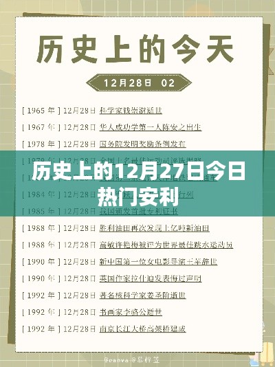 歷史上的今天，最新熱門資訊一網(wǎng)打盡