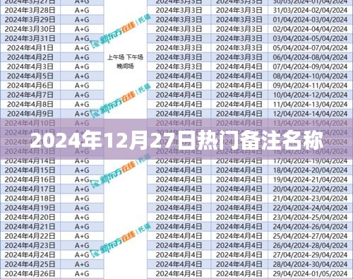 為您生成符合要求的標(biāo)題如下，，2024年年末熱門備注名稱揭曉！