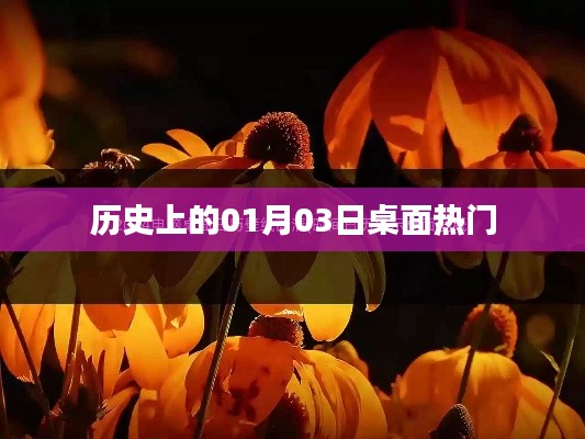 歷史上的大事件，一月三日桌面熱門回顧