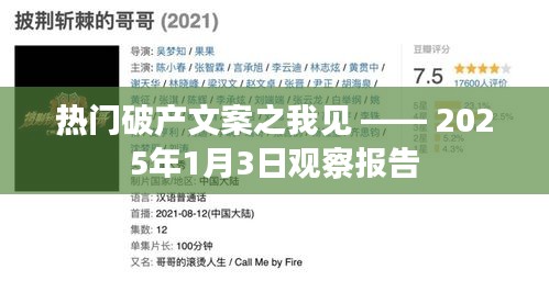 熱門破產(chǎn)文案深度解析，觀察報(bào)告觀察報(bào)告