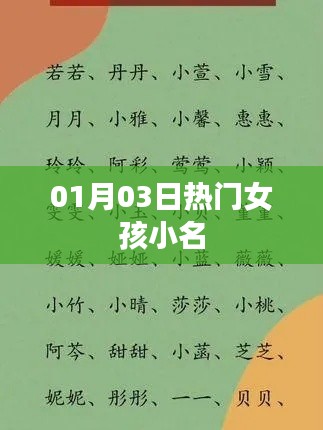 熱門女孩小名大放送，精選小名一網(wǎng)打盡