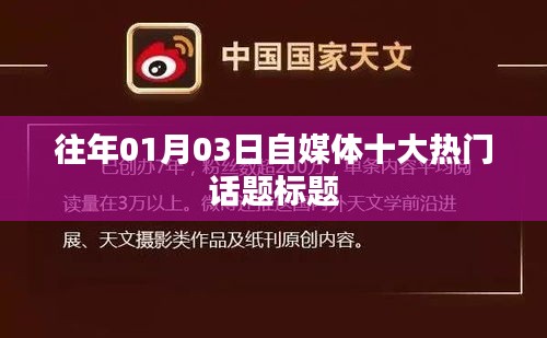 自媒體熱門(mén)話題盤(pán)點(diǎn)，歷年一月三日最受關(guān)注的十大話題標(biāo)題