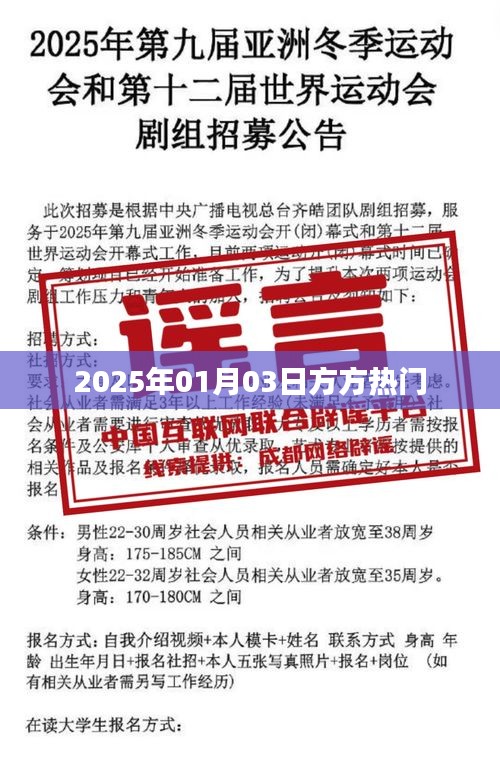 方方熱門事件，2025年1月3日揭秘。，簡潔明了，突出了核心內(nèi)容，符合您的要求。